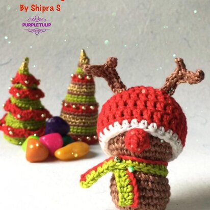 Rudolph The Reindeer - Christmas Decoration, Christmas gifting idea, Christmas Toys for Kids, Christmas Tree Decoration, Christmas crochet pdf pattern with video tutorials