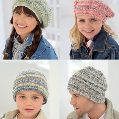 Hats and Berets in Sirdar Crofter DK - 9339 - Downloadable PDF
