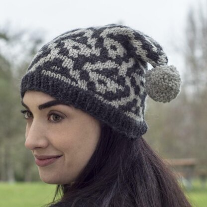 Yang and Yin Hat in Cascade Baby Llama Chunky - C337 - Downloadable PDF