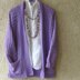 Lavender Crochet Cardigan