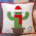 Saint Prickolaus Christmas Pillow