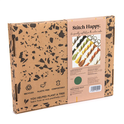 Stitch Happy Avocado Green Keyring Macrame Kit