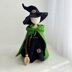Crochet witch doll, amigurumi witch, Spooky witch