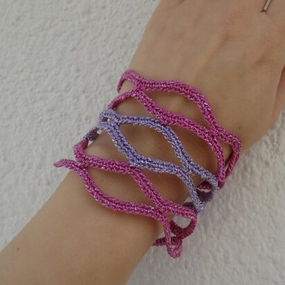 Lozenge Net Striped Bracelet