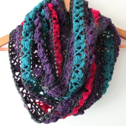 Infinity flower scarf