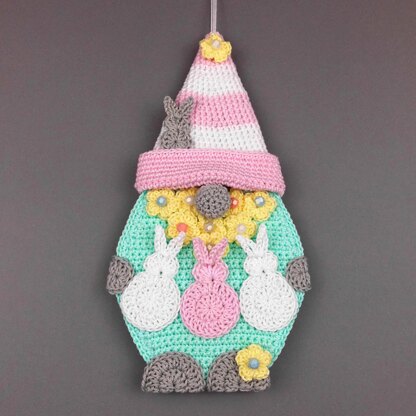 Crochet pattern Easter gnome & spring gnome easy from scraps of yarn