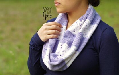 Speckled Stripes Infinity Scarf