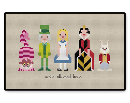 Alice in Wonderland - PDF Cross Stitch Pattern