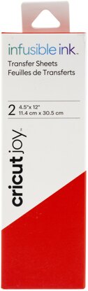 Cricut Joy Infusible Ink Transfer Sheet 4.5"X12" 2/Pkg - Cherry Red