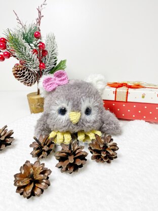 Plush Owl Christmas Amigurumi