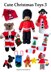 Cute Christmas Toys 3 - guardsman, Westie dog, mouse, gingerbread man, bear, snowman