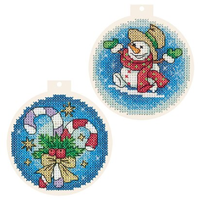 Panna Christmas Tree Baubles Cross Stitch Kit