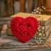 Crochet Heart Pattern PDF + Video Tutorial – Granny Heart Coaster, Valentine Motif DIY