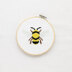 Mint & Make Bee 5" Cross Stitch Kit with Hoop