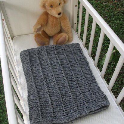 Eyelet Ridges Baby Blanket