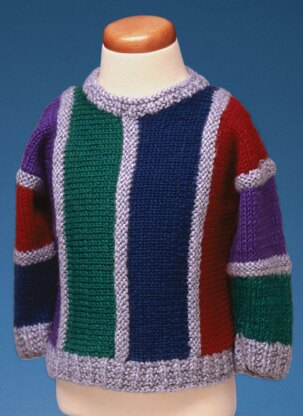 Child's Sideways Knit Pullover #148