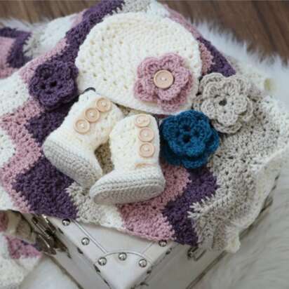 Dusty Rose Baby Set