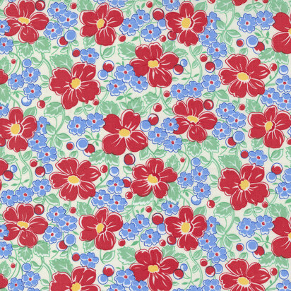 Moda Fabrics 30's Playtime - Blue - 33630‐11