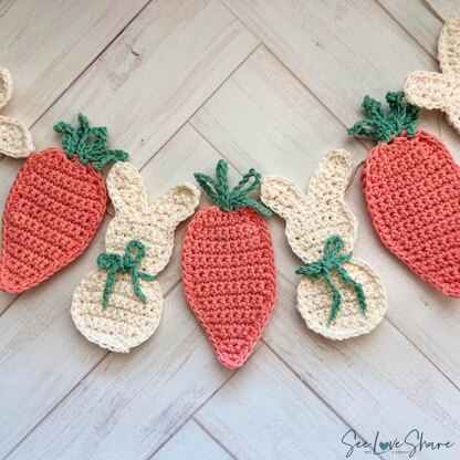 Easter Garland: Carrots & Bunnies
