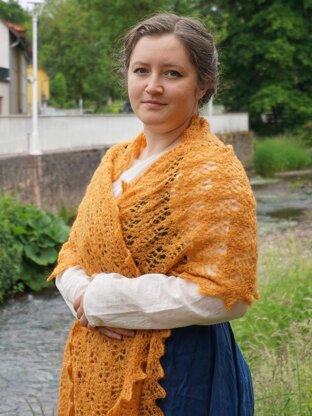 Wheat fields shawl