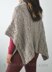 #163 Cable Love Cowl Neck Poncho