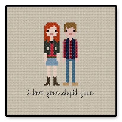 Amy and Rory In Love - PDF Cross Stitch Pattern