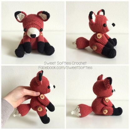 Fletcher the Fox Amigurumi, a Woodland Forest Pal