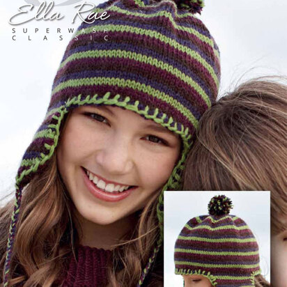 Peruvian Cap in Ella Rae Superwash Classic - E18-09 - Downloadable PDF