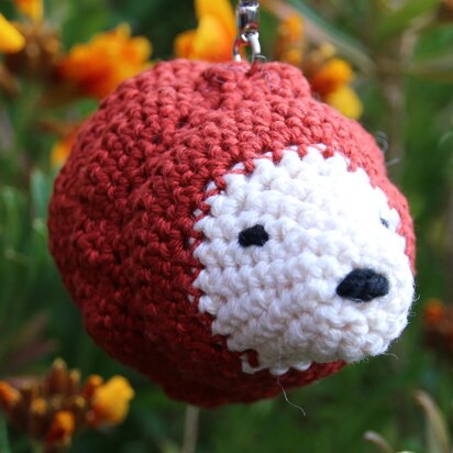 Amigurumi Hedgehog Keyring