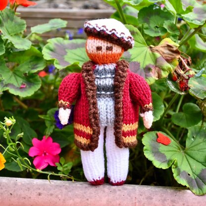 King Henry VIII Doll Knitting Pattern - Toy Knitting Pattern