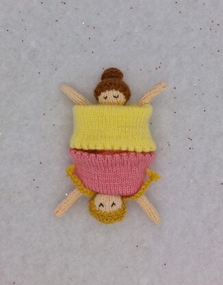 Topsy Turvy Doll - Small 19cm Size Stocking Filler Christmas Princess