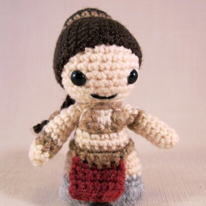 Leia, Jabba Slayer - Mini Star Wars Amigurumi