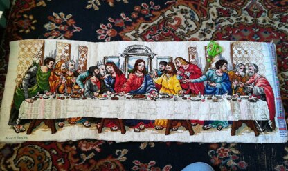 Last supper cross stitch