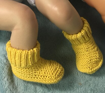 Baby Simple Circular Booties