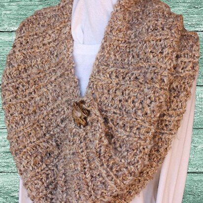 Chunky Ribbed Cape or Cowl