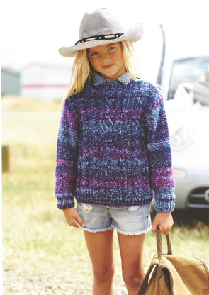 Cable Sweater and Hoodie in Stylecraft Carnival - 9084