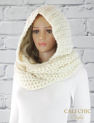 Alexia Crochet Hooded Scarf #800