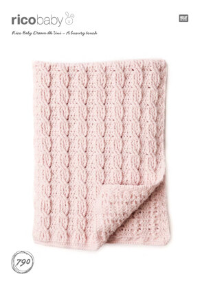 Blankets in Rico Baby Dream DK Uni - 790 - Downloadable PDF