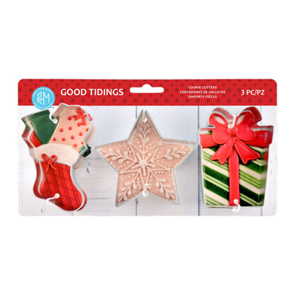 R&M Good Tidings Cookie Cutters Set of 3