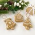 Crochet Christmas gingerbread ornaments pattern Amigurumi holiday decor