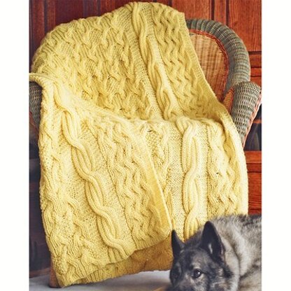 Fiber Trends 111LC Reversible Cabled Afghan
