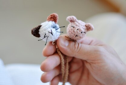 Cat and Pig Bookmarks