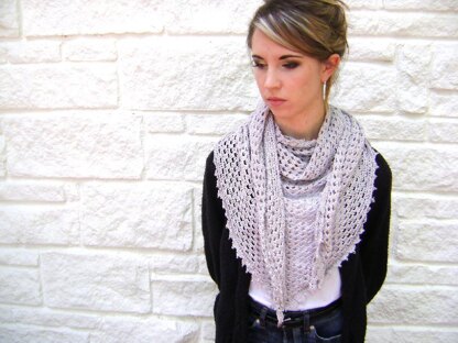 Easy Triangle Shawl or Scarf