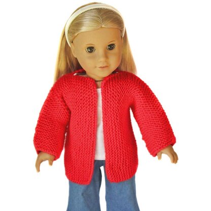 Beginner Knit Sweater for 18 inch Dolls