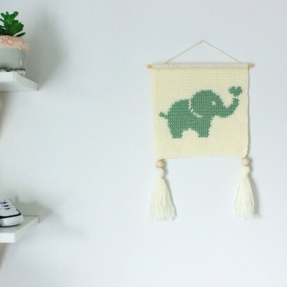 Elephant Love Wall Hanging