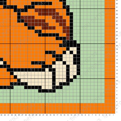 Shere Khan Blanket C2C CROCHET PATTERN he Jungle Book Crib Twin Mowgli Throw
