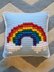 Rainbow Puff Throw Pillow