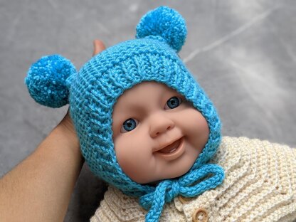 Knit Baby Bonnet