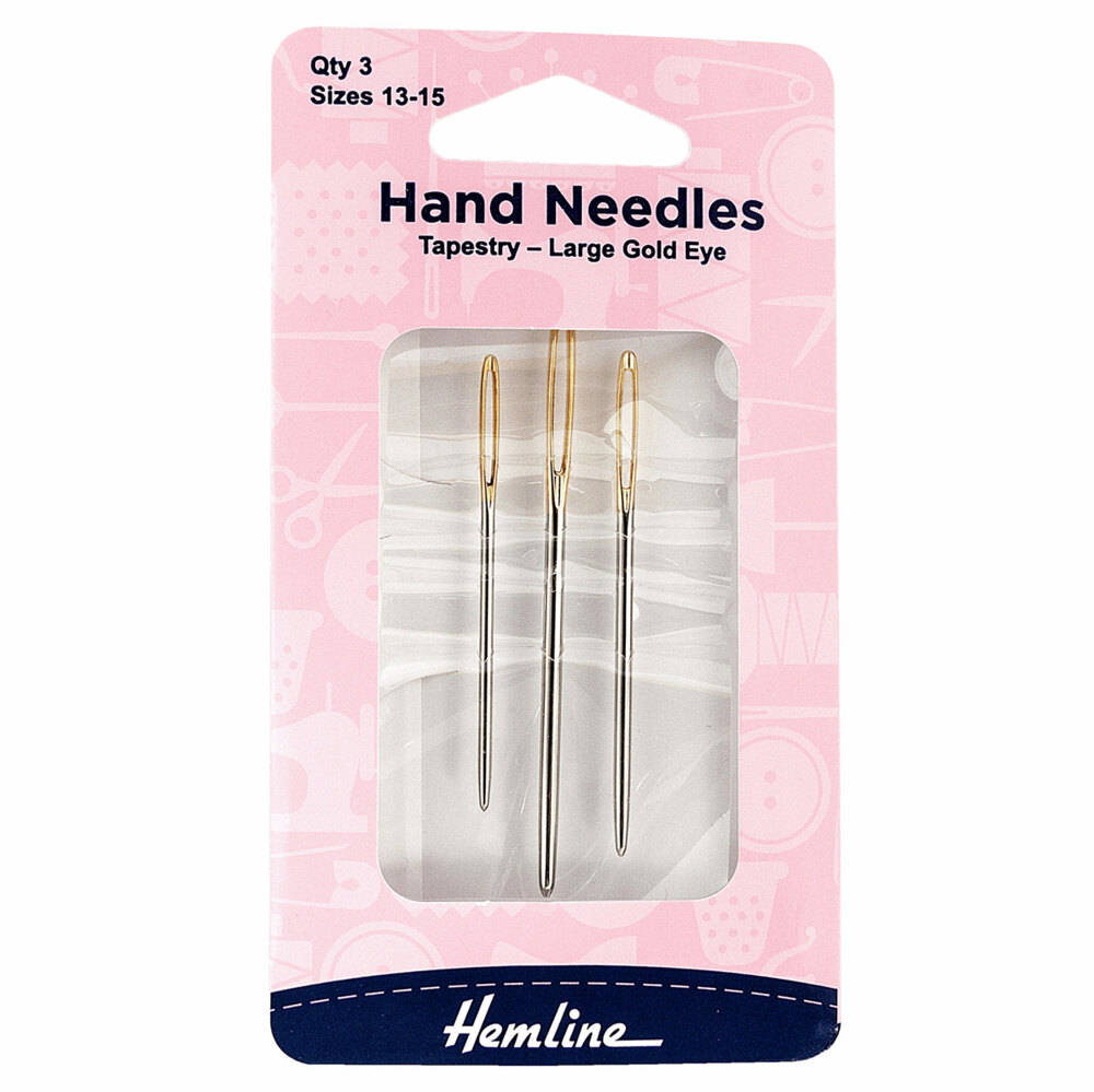 Hemline Gold Embroidery Needles 10 Pack