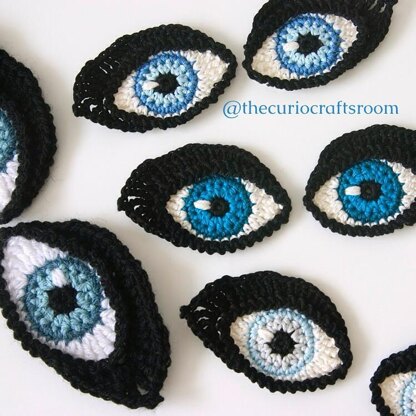 Crochet EYES and BOOKMARK